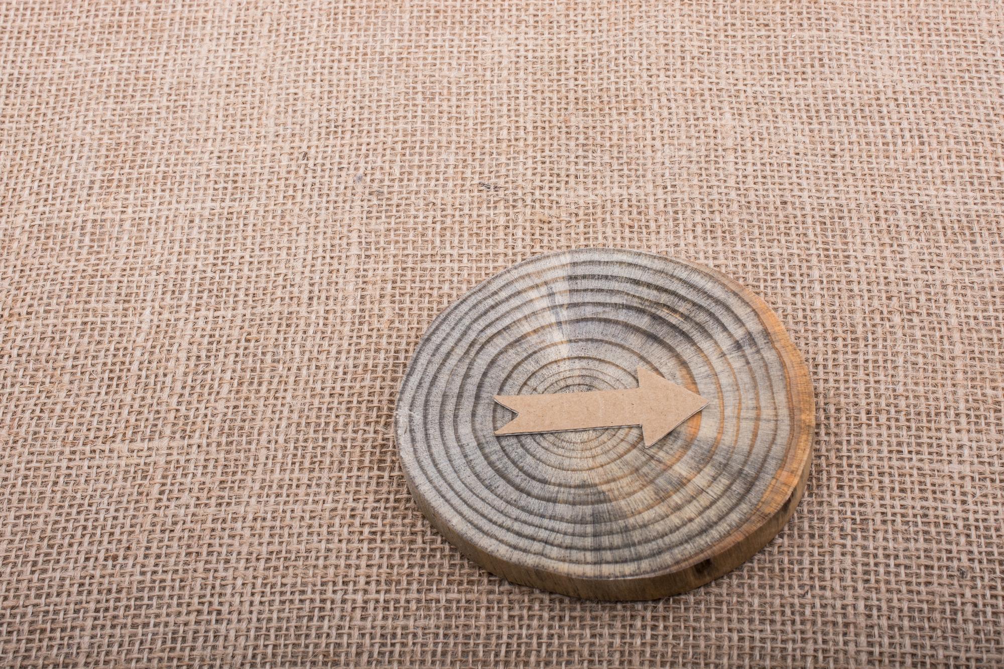 Series of embroidered patches on table